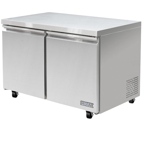 MoTak MUF-48-X 47 1/4" W Undercounter Freezer w/ (2) Section & (2) Door, 115v