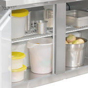 MoTak MUF-48-X 47 1/4" W Undercounter Freezer w/ (2) Section & (2) Door, 115v