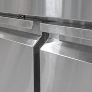 MoTak MUF-48-X 47 1/4" W Undercounter Freezer w/ (2) Section & (2) Door, 115v