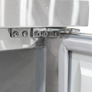 MoTak MUF-48-X 47 1/4" W Undercounter Freezer w/ (2) Section & (2) Door, 115v