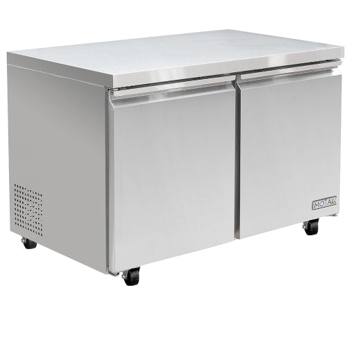 MoTak MUF-48-X 47 1/4" W Undercounter Freezer w/ (2) Section & (2) Door, 115v