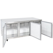 MoTak MUF-72 71 7/10" W Undercounter Freezer w/ (3) Sections & (3) Doors, 115v