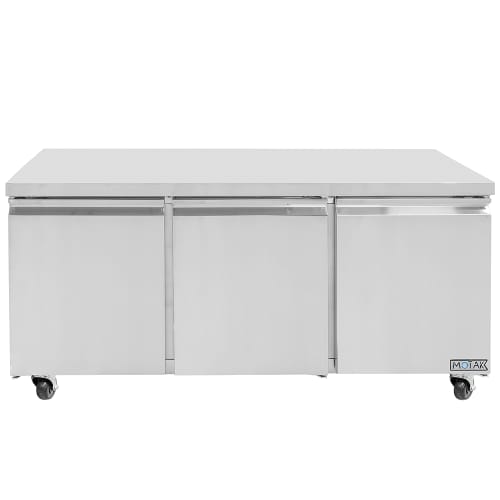 MoTak MUF-72 71 7/10" W Undercounter Freezer w/ (3) Sections & (3) Doors, 115v