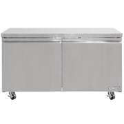 MoTak MUR-60-X 60 1/5" W Undercounter Refrigerator w/ (2) Sections & (2) Doors, 115v