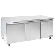 MoTak MUR-72-X 72" W Undercounter Refrigerator w/ (3) Sections & (3) Doors, 115v
