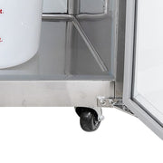 MoTak MWF-48-X 47 1/4" W Worktop Freezer w/ (2) Sections & (2) Doors, 115v