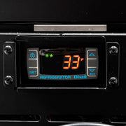 MoTak MBB-1D-27-G-X 23 1/2" Bar Refrigerator - 1 Swinging Glass Door, Black, 115v