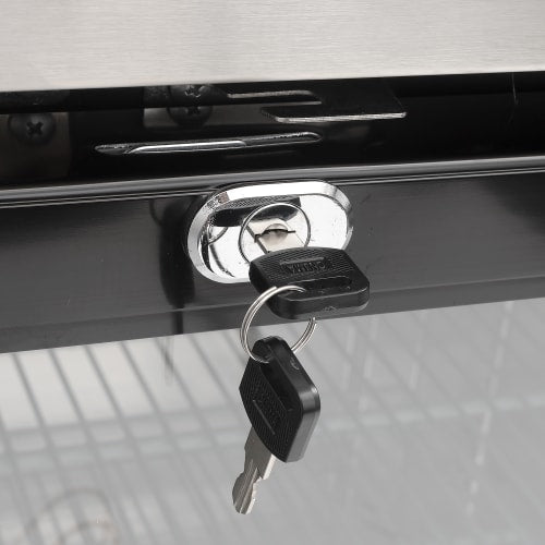 MoTak MBB-1D-27-G-X 23 1/2" Bar Refrigerator - 1 Swinging Glass Door, Black, 115v