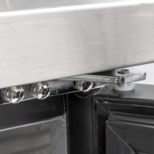 MoTak MBB-1D-27-G-X 23 1/2" Bar Refrigerator - 1 Swinging Glass Door, Black, 115v