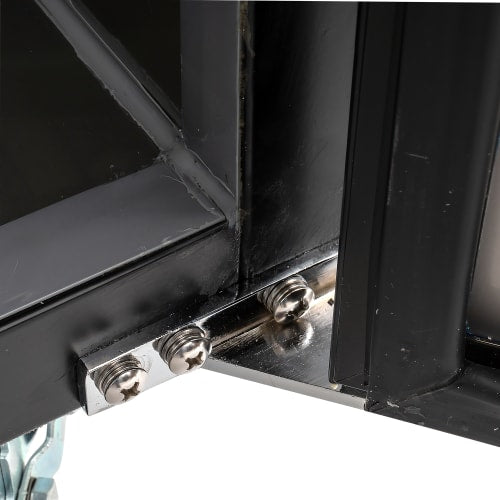 MoTak MBB-1D-27-G-X 23 1/2" Bar Refrigerator - 1 Swinging Glass Door, Black, 115v