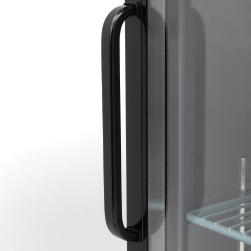MoTak MBB-1D-27-G-X 23 1/2" Bar Refrigerator - 1 Swinging Glass Door, Black, 115v