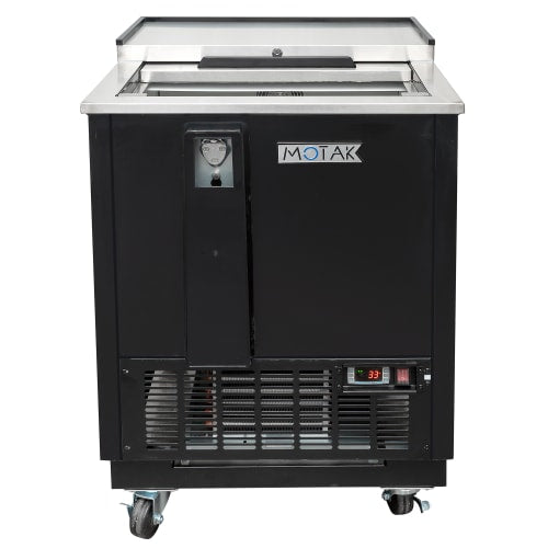 MoTak MBST-25-X 26 3/8" Forced Air Bottle Cooler - Holds (108) 12 oz Bottles, Stainless Interior, 115v