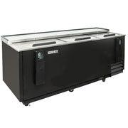 MoTak MBST-80-X 79 1/2" Forced Air Bottle Cooler - Holds (720) 12 oz Bottles, Stainless Interior, 115v