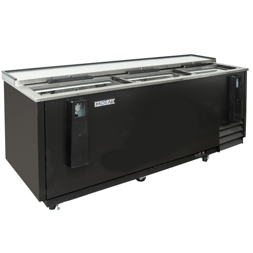 MoTak MBST-80-X 79 1/2" Forced Air Bottle Cooler - Holds (720) 12 oz Bottles, Stainless Interior, 115v