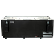 MoTak MBST-80-X 79 1/2" Forced Air Bottle Cooler - Holds (720) 12 oz Bottles, Stainless Interior, 115v
