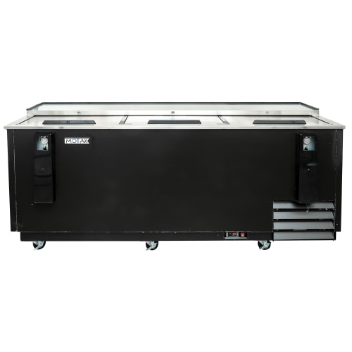 MoTak MBST-80-X 79 1/2" Forced Air Bottle Cooler - Holds (720) 12 oz Bottles, Stainless Interior, 115v
