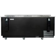 MoTak MBST-80-X 79 1/2" Forced Air Bottle Cooler - Holds (720) 12 oz Bottles, Stainless Interior, 115v