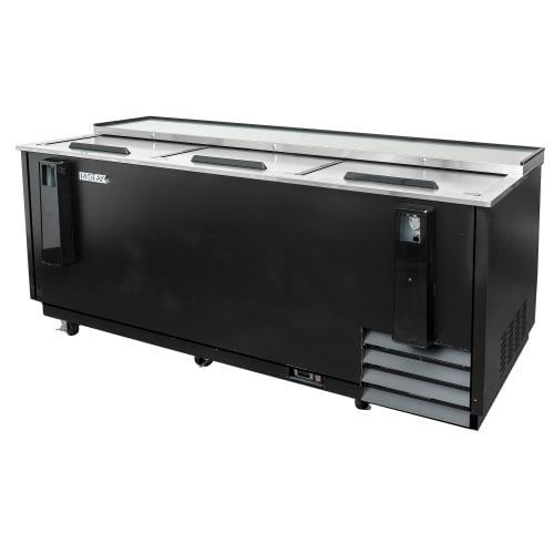 MoTak MBST-80-X 79 1/2" Forced Air Bottle Cooler - Holds (720) 12 oz Bottles, Stainless Interior, 115v