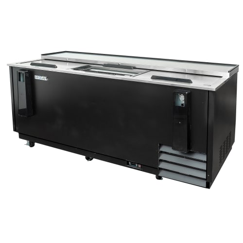 MoTak MBST-80-X 79 1/2" Forced Air Bottle Cooler - Holds (720) 12 oz Bottles, Stainless Interior, 115v