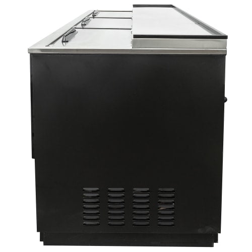 MoTak MBST-80-X 79 1/2" Forced Air Bottle Cooler - Holds (720) 12 oz Bottles, Stainless Interior, 115v