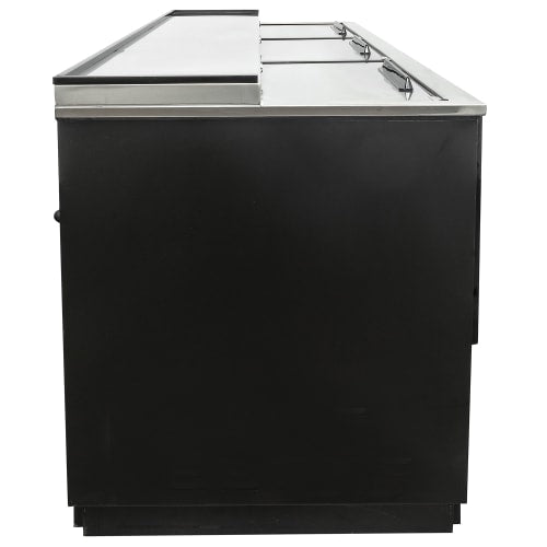 MoTak MBST-80-X 79 1/2" Forced Air Bottle Cooler - Holds (720) 12 oz Bottles, Stainless Interior, 115v