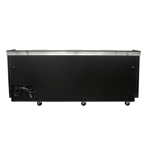 MoTak MBST-80-X 79 1/2" Forced Air Bottle Cooler - Holds (720) 12 oz Bottles, Stainless Interior, 115v