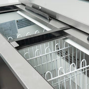 MoTak MBST-80-X 79 1/2" Forced Air Bottle Cooler - Holds (720) 12 oz Bottles, Stainless Interior, 115v