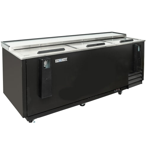 MoTak MBST-80-X 79 1/2" Forced Air Bottle Cooler - Holds (720) 12 oz Bottles, Stainless Interior, 115v