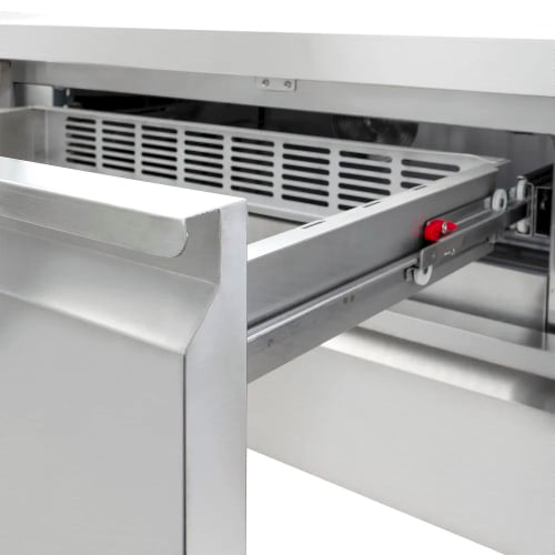 MoTak MCBR72-D-X 72 3/8" Chef Base w/ (4) Drawers - 115v