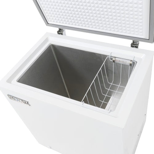 MoTak MCF-5 30" Mobile Chest Freezer w/ (1) Basket - White, 115v