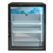 MoTak MCM5-X 24 3/8" Countertop Refrigerated Merchandiser - Swing Door, Black, 115v