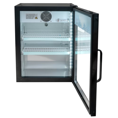 MoTak MCM5-X 24 3/8" Countertop Refrigerated Merchandiser - Swing Door, Black, 115v