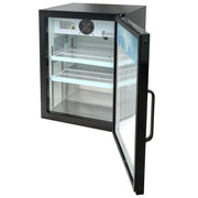MoTak MCM5-X 24 3/8" Countertop Refrigerated Merchandiser - Swing Door, Black, 115v