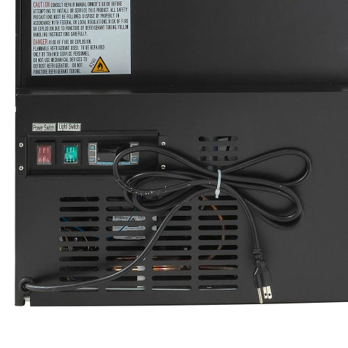 MoTak MCM5-X 24 3/8" Countertop Refrigerated Merchandiser - Swing Door, Black, 115v