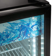 MoTak MCM5-X 24 3/8" Countertop Refrigerated Merchandiser - Swing Door, Black, 115v