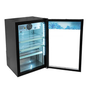 MoTak MCM7-X 24 3/8" Countertop Refrigerated Merchandiser - Swing Door, Black, 115v