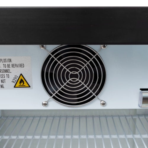 MoTak MCM7-X 24 3/8" Countertop Refrigerated Merchandiser - Swing Door, Black, 115v