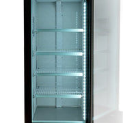 MoTak MGD-1DF-27-X 27 1/8" One Section Display Freezer w/ Swing Door - Bottom Mount Compressor, Black, 115v