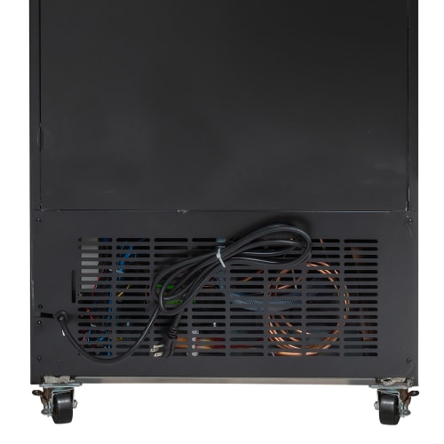 MoTak MGD-1DF-27-X 27 1/8" One Section Display Freezer w/ Swing Door - Bottom Mount Compressor, Black, 115v