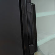 MoTak MGD-1DF-27-X 27 1/8" One Section Display Freezer w/ Swing Door - Bottom Mount Compressor, Black, 115v