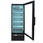 MoTak MGD-1DR-21-X 21 5/8" One Section Glass Door Merchandiser - (1) Right Hinge Doors, Black, 115v