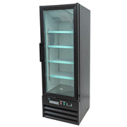 MoTak MGD-1DR-21-X 21 5/8" One Section Glass Door Merchandiser - (1) Right Hinge Doors, Black, 115v
