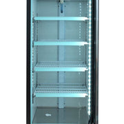 MoTak MGD-1DR-21-X 21 5/8" One Section Glass Door Merchandiser - (1) Right Hinge Doors, Black, 115v