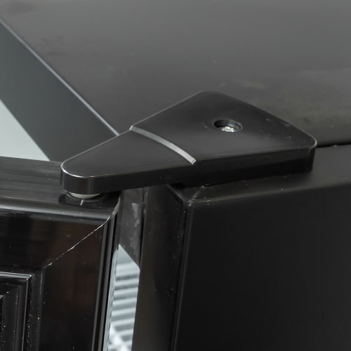 MoTak MGD-1DR-21-X 21 5/8" One Section Glass Door Merchandiser - (1) Right Hinge Doors, Black, 115v