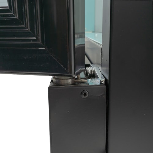 MoTak MGD-1DR-21-X 21 5/8" One Section Glass Door Merchandiser - (1) Right Hinge Doors, Black, 115v