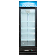MoTak MGD-1DR-25-X 25 5/8" One Section Glass Door Merchandiser - (1) Right Hinge Doors, Black, 115v