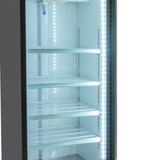 MoTak MGD-1DR-25-X 25 5/8" One Section Glass Door Merchandiser - (1) Right Hinge Doors, Black, 115v