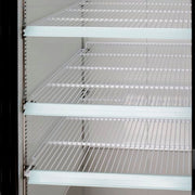 MoTak MGD-2DR-47-X 53 1/8" Two Section Glass Door Merchandiser - (2) Sliding Doors, 115v, Black
