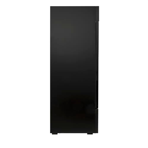MoTak MGD-3DR-80-X 78 3/8" Three Section Glass Door Merchandiser - (2) Left/Right Hinge Doors, Black, 115v