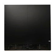 MoTak MGD-3DR-80-X 78 3/8" Three Section Glass Door Merchandiser - (2) Left/Right Hinge Doors, Black, 115v